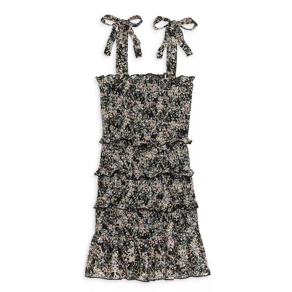 Katie J NYC Juniors Evan Black Floral Dress
